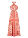 Twinset Printed Halterneck Maxi Dress