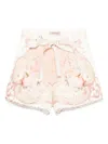 Twinset Twin-set Multicolour Floral Print Bermuda Shorts In 中性色