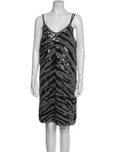 Pre-owned Twinset Printed Mini Dress W/ Tags In Multi