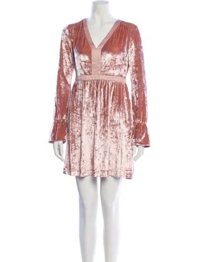 Pre-owned Twinset Printed Mini Dress W/ Tags In Pink