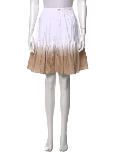 Pre-owned Twinset Printed Mini Skirt In Neutrals
