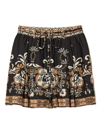 Twinset Printed Shorts In Blue