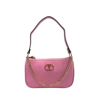 Twinset Logo-plaque Shoulder Bag In Pink