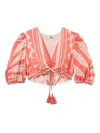 Twinset Puff-sleeve Cropped Top