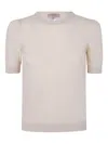 Twinset Puff-sleeve Wool Sweater In Neutral