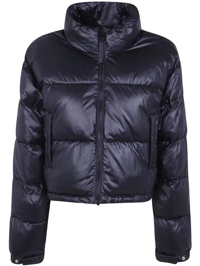 Twinset Quilted Puffer Jacket In Black