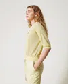 Twinset Pull Asymétrique In Yellow
