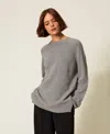 Twinset Pull En Laine Mélangée Avec Rayures Et Lurex In Gray