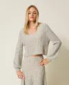Twinset Top  Woman Color Grey In Neutral