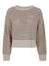 Twinset Twin-set Cozy And Stylish Knit Sweater In Brown
