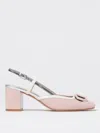 Twinset Twin Set Patent Leather Slingback In Baby Pink