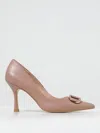 Twinset Leather Pumps In Beige