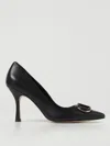 Twinset 90mm Leather Pumps In Schwarz