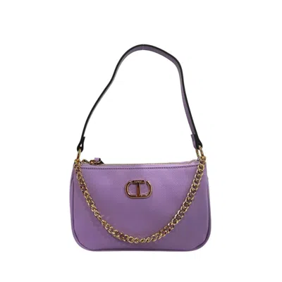 Twinset Purple Pu Women Shoulder Women's Bag