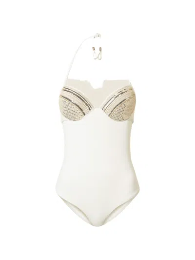 Twinset Push-up Swimsuit In White