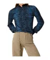 Twinset Python-print Wool Pullover In Blue