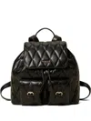 Twinset Quilted Backpack In Black