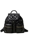 Twinset Quilted Backpack In Black