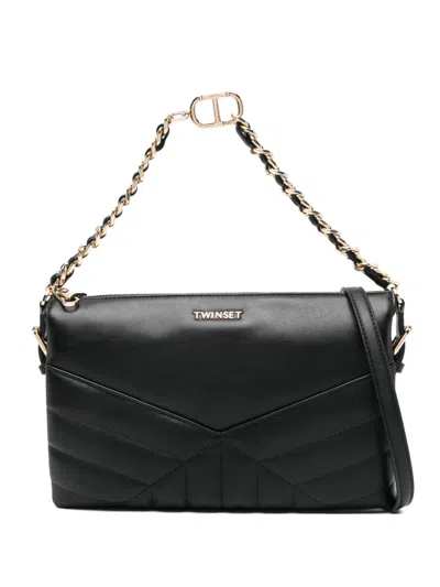 TWINSET QUILTED CHAIN-STRAP SHOULDER BAG