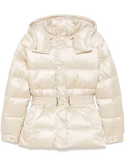 Twinset Quilted Jacket In Nude