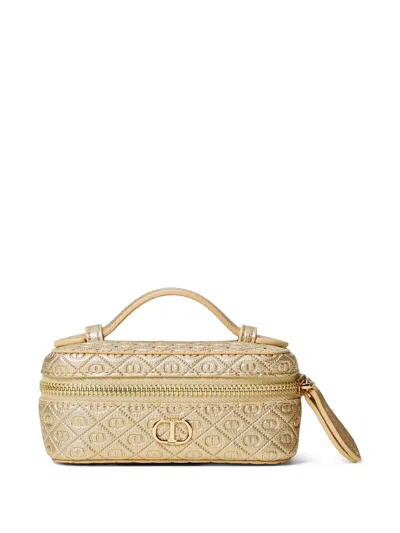 Twinset Quilted Jewellery Box In Gold