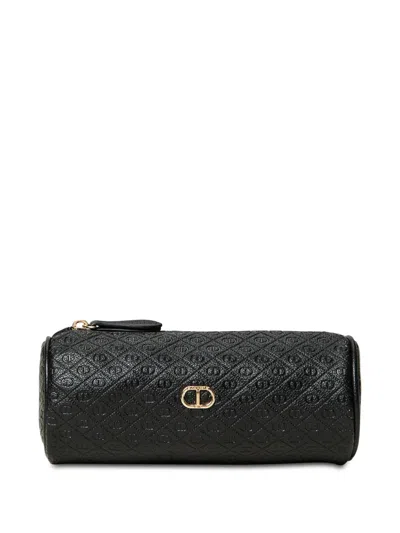 Twinset Quilted Make-up Bag In Black