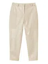 Twinset Quilted-panel Trousers In White