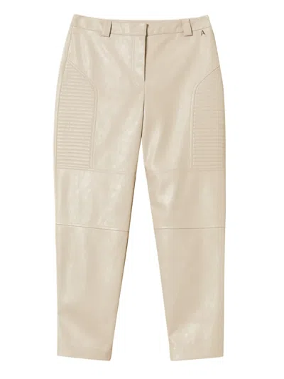 Twinset Quilted-panel Trousers In White