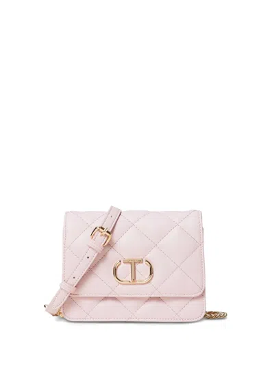 Twinset Quilted Shoulder Bag In Pink