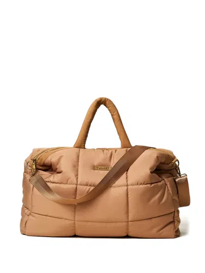 Twinset Quilted Tote Bag In Neutral