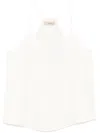 Twinset Racerback Top In Neutrals