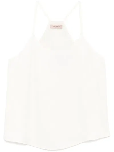 Twinset Racerback Top In Neutrals