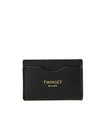 Twinset Rectangular Clip In Black