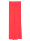 Twinset Twin-set Maxi Skirt In Vivid Red Viscose