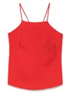 Twinset Square-neck Tank Top In Red