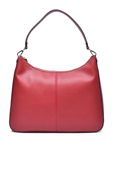 Twinset Red  Hobo Bag With Spacious Design And Minimalist Aesthetics