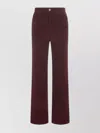 Twinset Relaxed Fit Corduroy Trousers Pockets In Brown