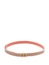 Twinset Reversible Belt In Brown