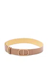 Twinset Reversible Belt In Brown