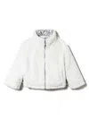 Twinset Reversible Faux-fur Jacket In White