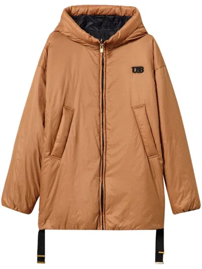 Twinset Reversible Padded Jacket In Brown