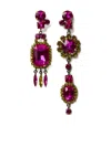 Twinset Rhinestone-embellished Drop Earrings In Pink