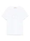 Twinset Rhinestone Oval T T-shirt In White