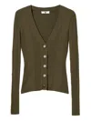 Twinset Rib-knit Button Cardigan In Multi
