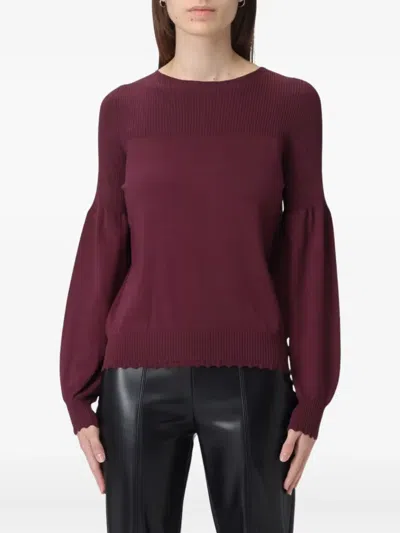 TWINSET RIBBED BELL-SLEEVE SWEATER