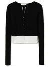 Twinset Ribbed Cardigan In Multicolor