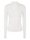 Twinset Twin-set Turtle Neck Sweater In White