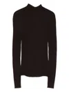 Twinset Ribbed-knit Jumper In Black