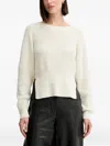 Twinset Ribbed-knit Jumper In Neutral