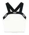 Twinset Ribbed-knit Top In White